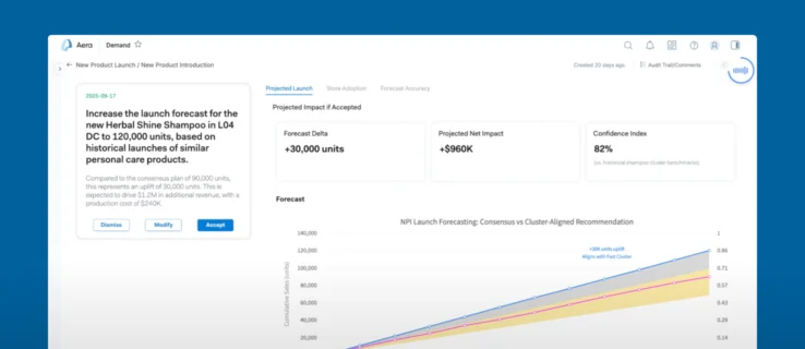 New Product Introduction screen